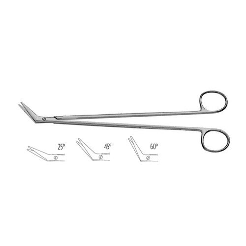 Debakey Potts-Smith Scissors, Rounded Tips, Angled 25 Degrees, 7" (17.5 Cm)
